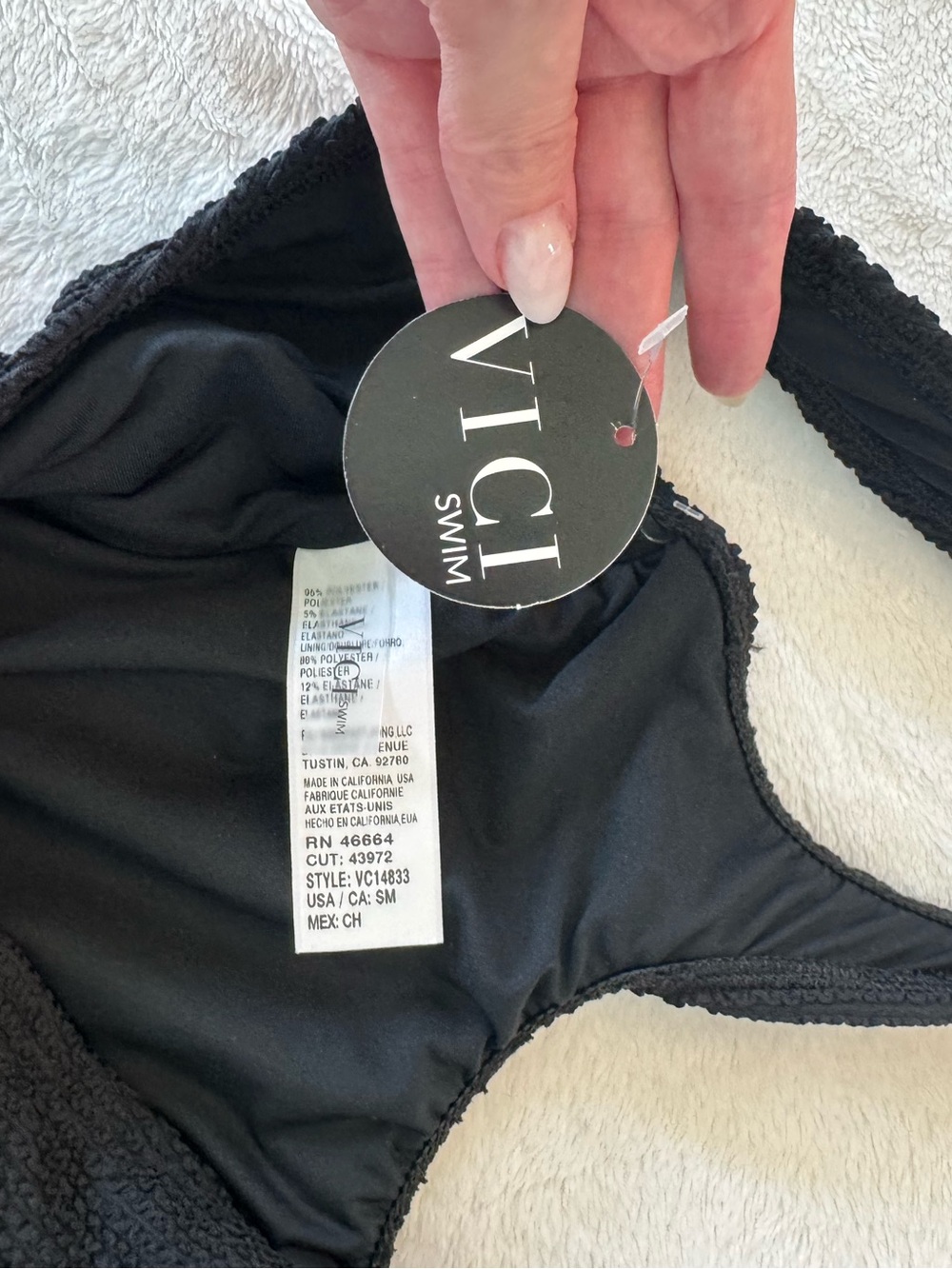 VICI black one piece swimsuit NWT - Picture 7 of 7